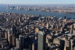 New York City Empire State Building 10A Southwest Manhattan And Jersey City Across The Hudson River